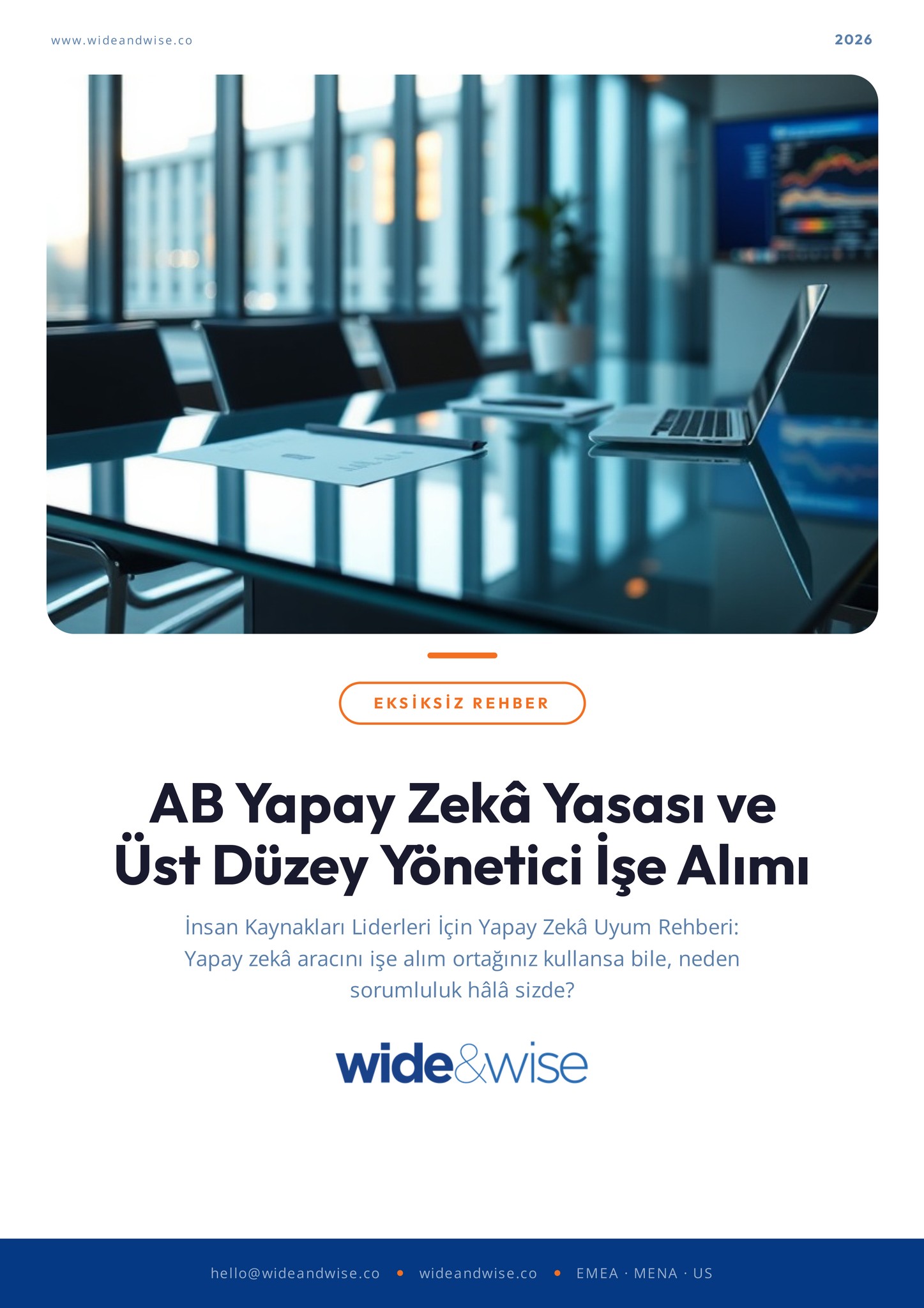 AB Yapay Zekâ Yasası ve Üst Düzey Yönetici İşe Alımı
