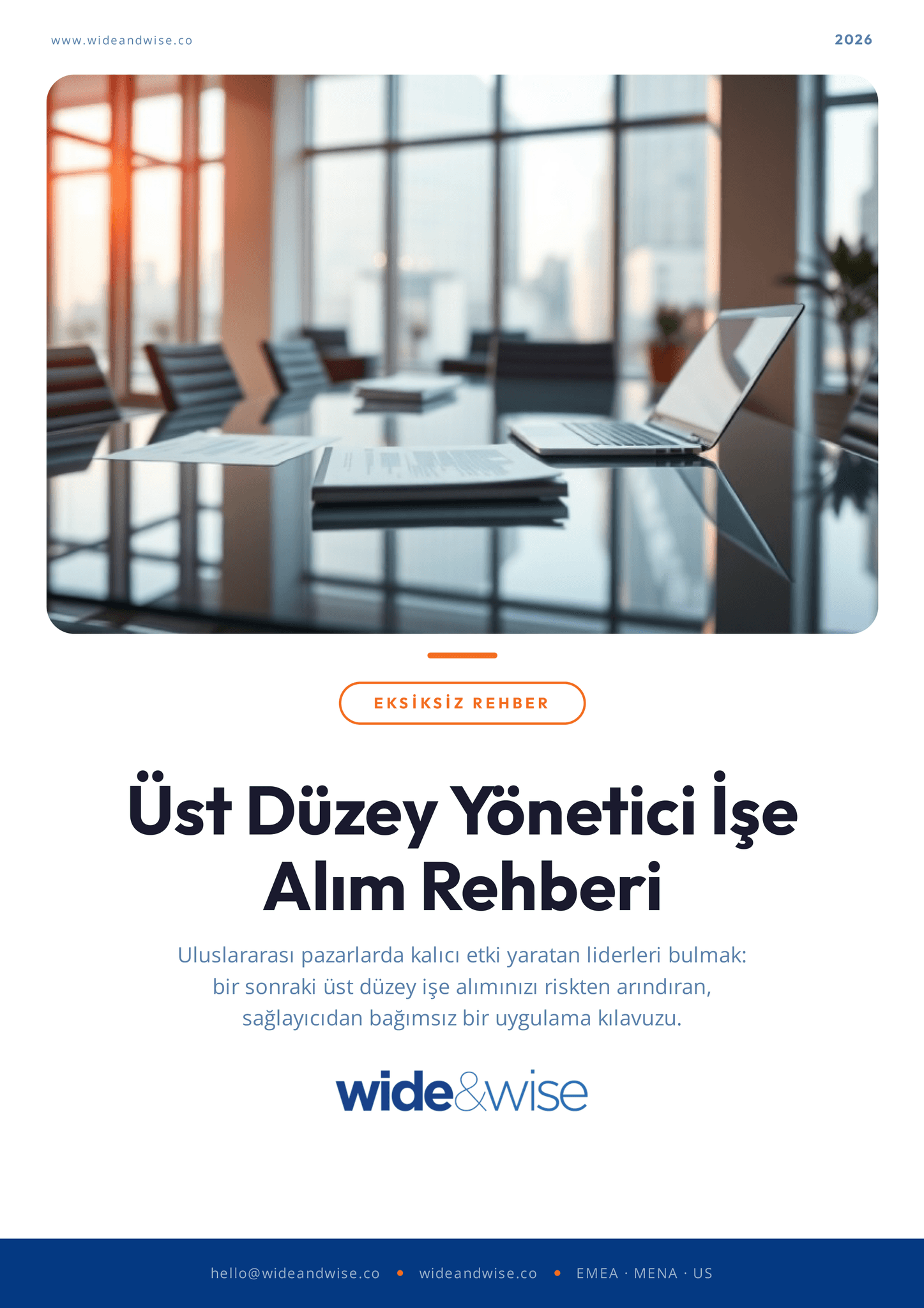 Üst Düzey Yönetici İşe Alım Kılavuzu